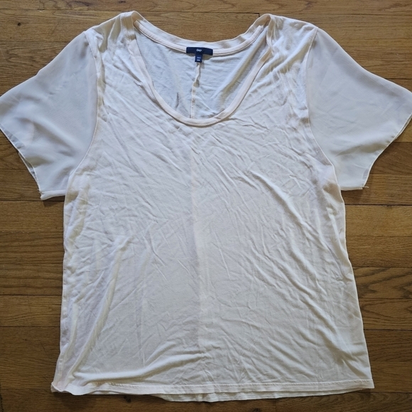 Gap Women's Short Sleeve Scoop Neck Rayon Soft Peach Color T-Shirt Size XXL - Picture 7 of 8